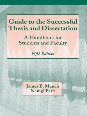 cover image of Guide to the Successful Thesis and Dissertation